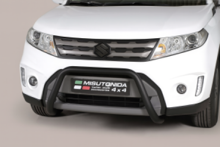 Pushbar | geschikt voor Suzuki | Vitara 15-18 5d suv. | zwart Medium Bar RVS CE-keur