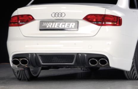 Rieger achteraanzetstuk | A5 (B8/B81): 06.07-07.11 (tot Facelift) - Sportback | stuk carbonlook abs | Rieger Tuning