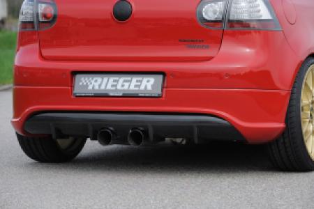 Rieger achteraanzetstuk | Golf 5 - 3-drs., 5-drs., GTI | stuk carbonlook abs | Rieger Tuning