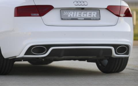 Rieger diffuser | A5 (B8/B81): 10.11- (vanaf Facelift) - Coupé, Cabrio A5 S5 (B8/B81): 10.11- (vanaf Facelift) - Coupé, Cabrio | stuk ongespoten abs | Rieger Tuning