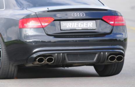Rieger diffuser | A5 S5 (B8/B81): 06.07-07.11 (tot Facelift) - Sportback A5 (B8/B81): 06.07-07.11 (tot Facelift) - Sportback | stuk carbonlook abs | Rieger Tuning