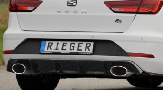 Rieger diffuser | Leon FR (5F) 2017-2020 (vanaf Facelift) - 5-drs. (ST/Combi) | stuk ongespoten abs deo | Rieger Tuning