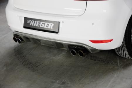 Rieger diffuser | VW Golf 6 VI 2008-2012 | ABS | dubbel sierstuk L/R | Carbon-look