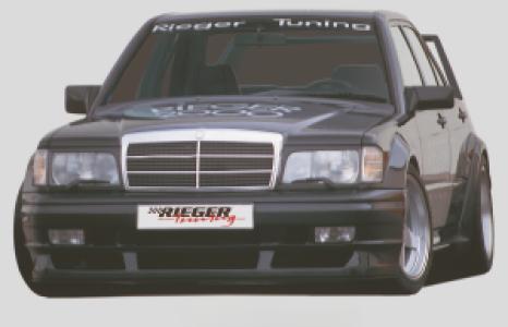Rieger voorbumper | 190-Serie (W201) - Sedan | stuk ongespoten gvk | Rieger Tuning