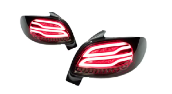 Achterlichten | geschikt voor Peugeot | 206 Facelift | 2003-2012 | Rood | LED