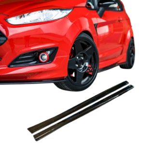 Side skirt aanzetstuk | Ford Fiesta | ST‑Line | MK7-MK7.5 | 2008-2017 | Glanzend zwart