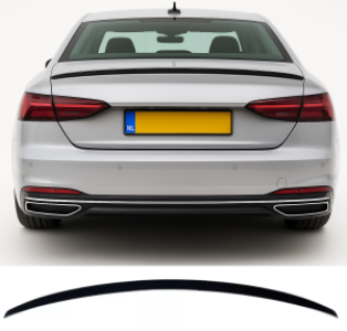 Achterspoiler | geschikt voor Audi A5 F5 | 2017-2020 | Sport Look | glanzend zwart