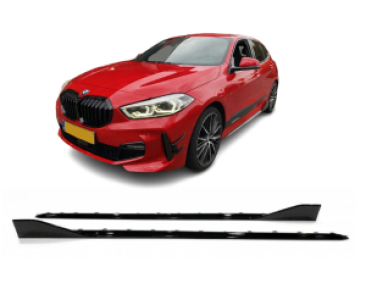 Side skirts | BMW | 1-Serie F40 | 2019-2024 | M-Performance Look | Glanzend zwart