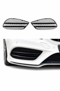 Bumper rooster | geschikt voor Mercedes-Benz | E-Klasse C207/A207 Coupé/Cabrio | AMG-Line | Facelift | 2013-2016 | Glanzend zwart