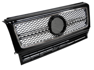Grill | geschikt voor Mercedes-Benz G-Klasse W463 1990-2012 | AMG - Look | stuk gespoten abs | | zwart