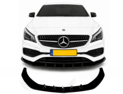 Frontspoiler | Mercedes-Benz | CLA-Klasse | C117 Facelift | AMG-Line | 2016-2019 | Glanzend zwart
