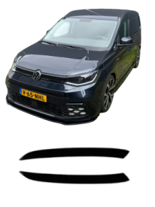 Koplampspoilers | Volkswagen | Caddy MK5 | 2020- | Glanzend zwart