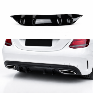 Diffuser | Mercedes-Benz C-Klasse W205 | Facelift | 2019-2021 | Glanzend Zwart