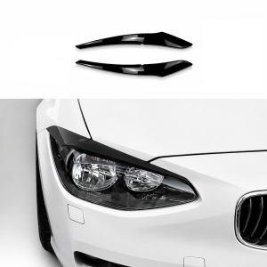 Koplampspoilers | BMW | 1-serie | F20/F21 | 2011+ | ABS | Booskijkers | Glanzend zwart