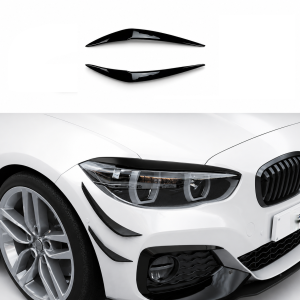Koplampspoilers | BMW | 1-serie | F20/F21 LCI | 2015-2019 | ABS | Booskijkers | Glanzend zwart