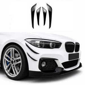 Voorbumper Side Splitter | BMW 1 Serie F20 LCI M Sport | 2015-2019 | Glanzend Zwart