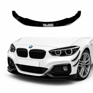 Frontlip | BMW | 1-Serie F20/F21 | Pre-facelift | M-Pack | 2012-2014 | Glanzend zwart