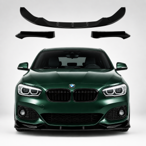Frontlip | BMW | 1-Serie F20/F21 | Facelift | LCI | M-Pack | 2015-2019 | 4-delig | Glanzend zwart