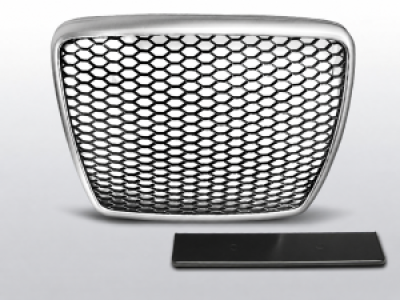 Grill | geschikt voor Audi | A6 C6 | 2009–2011 | RS type | ABS kunststof | Zilver