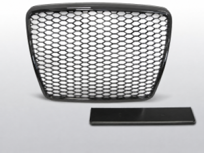 Grill | geschikt voor Audi | A6/S6 C6 | 2009–2011 | RS type | ABS kunststof | Glanzend zwart