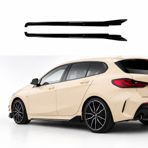 Side skirts aanzetstukken | geschikt voor BMW 1 Serie | F40 | M-Performance Look | 2019–2024 | Glanzend Zwart