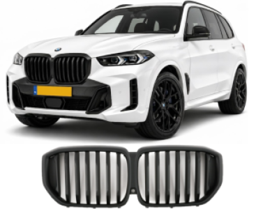 Grillen set | Bmw X5 G05 | 2023+ | Enkelspijl | M-performance look | Mat zwart