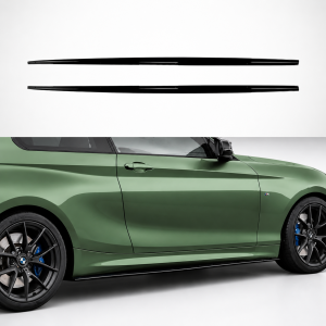 Side skirts aanzetstukken | geschikt voor BMW 2 Serie | F22 F23 | M Sport | 2014-2019 | Glanzend Zwart