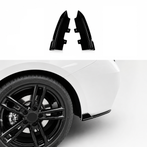 Achterbumper splitter canards | geschikt voor BMW | 2-serie F22 F23 | M Sport | 2014-2019 | Glanzend zwart