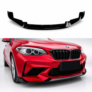 Frontlip | geschikt voor BMW | M2 F87 CS | 2016-2021 | Glanzend zwart