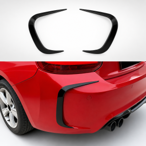 Achterbumper splitter | geschikt voor BMW | M2 F87 | 2016-2021 | Glanzend zwart