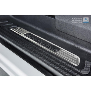 RVS Instaplijsten passend voor Mercedes Vito & V-Klasse W447 2014- - 'Frames' - 3-delig