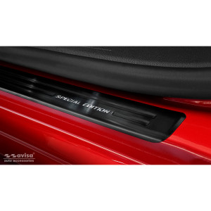 Zwart RVS Instaplijsten passend voor Opel Corsa F HB 5-deurs 2019- 'Special Edition' - 4-delig (excl. Equipment Ultimate)