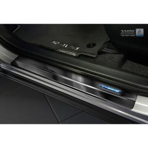 Zwart RVS Instaplijsten passend voor Toyota C-HR 2016-2019 & Facelift 2019- & RAV4 IV FL 2016-2018  & Lexus NX 2014-2021 - 'Hybrid' - 4-delig