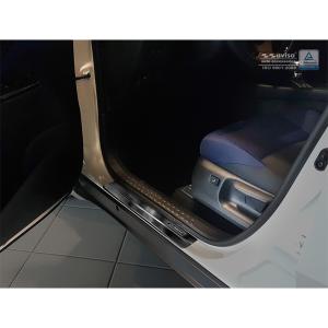 Zwart RVS Instaplijsten passend voor Toyota C-HR 2016-2019 & Facelift 2019- & RAV4 IV FL 2016-2018 & Lexus NX 2014-2021 - 'Exclusive' - 4-delig