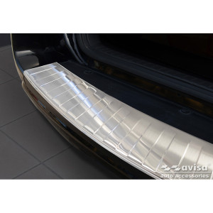 RVS Achterbumperprotector passend voor Toyota RAV-4 FL 2008-2010 'Ribs' (alleen met reservewiel)